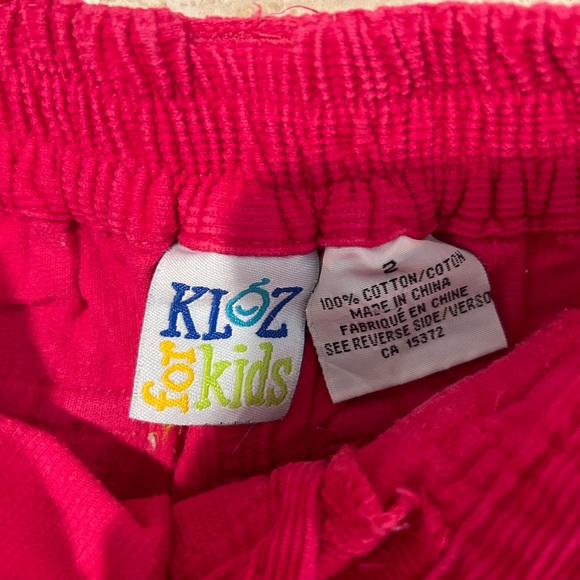 🎀5 for $25🎀 PINK 2T CORDUROY PANTS - Picture 2 of 4